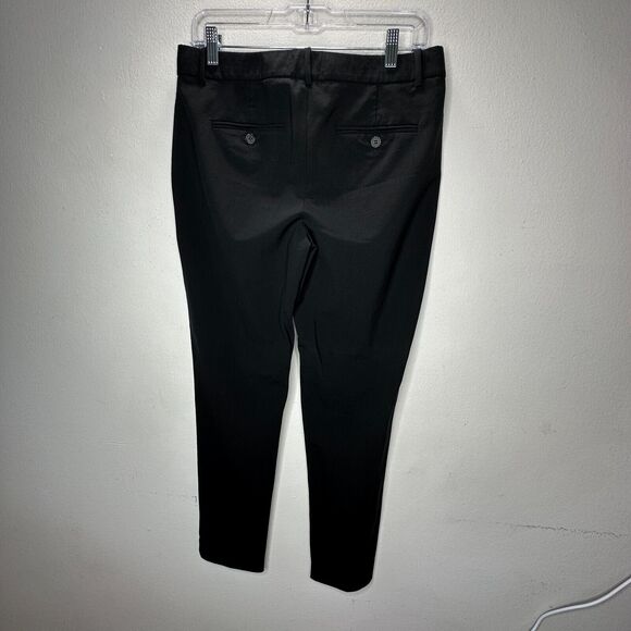 Theory Black The Testra 2B Straight Leg Wool Stretch Classic Crop Trousers 8 - Picture 6 of 15